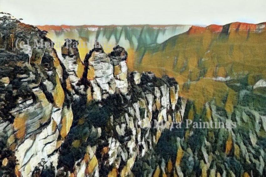 three sisters  in blue mountains