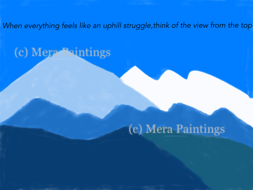 Mountain top view 1