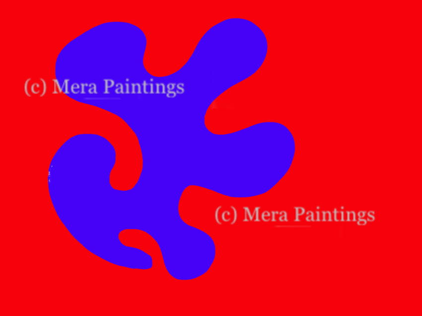 Blue red