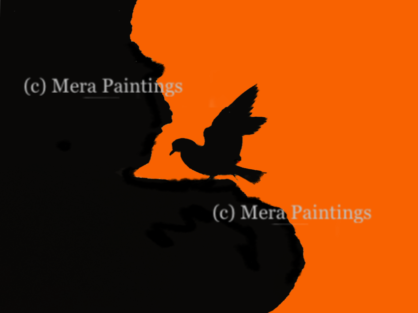 silhoutte bird