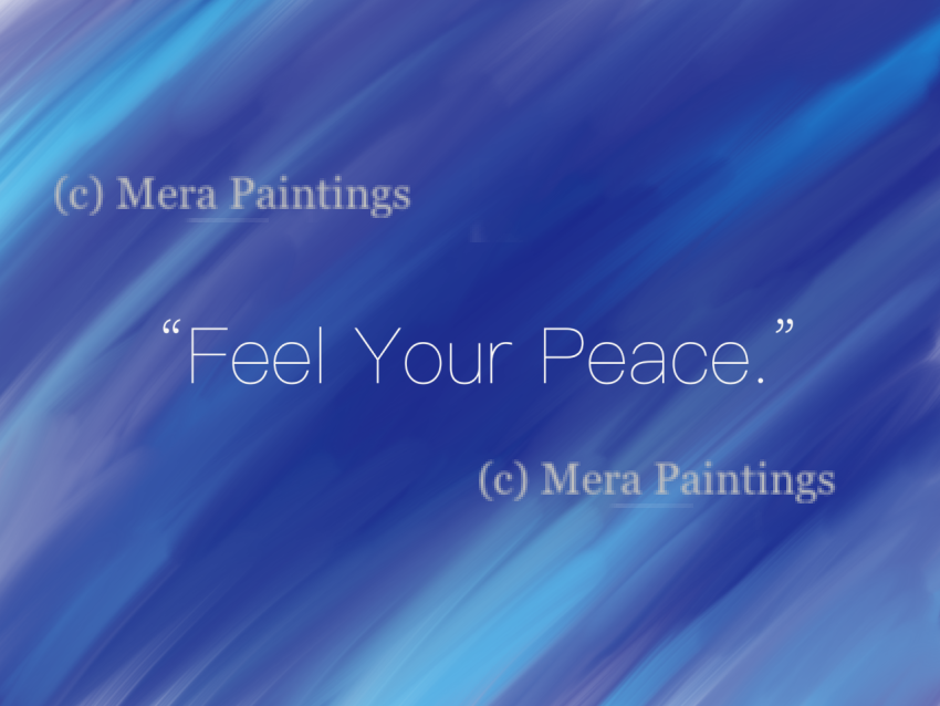 feel your peace