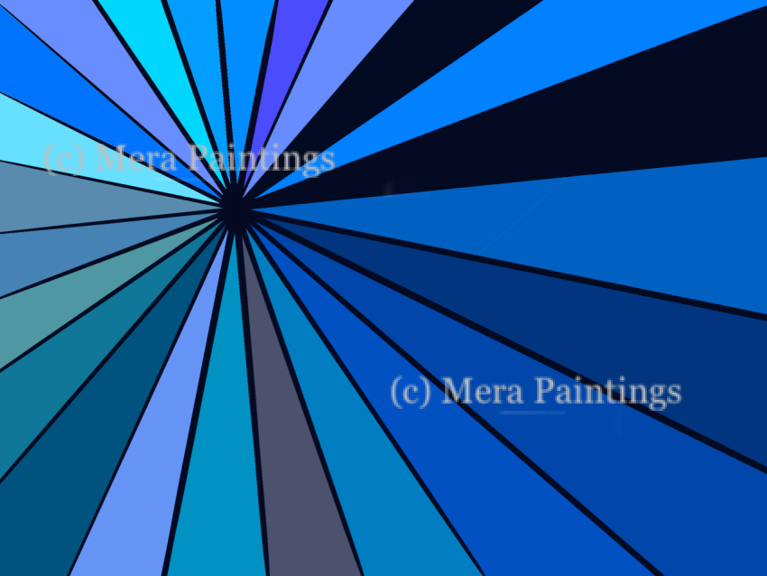 Rays of blue