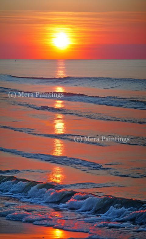 sunset at beach