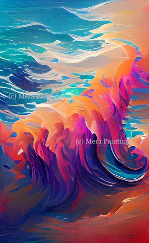 colourful waves