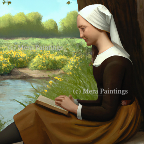 Girl with book