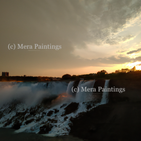 Sun set  Nayagra falls