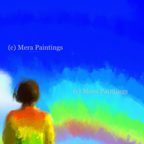 Happiness is…. seeing a rainbow