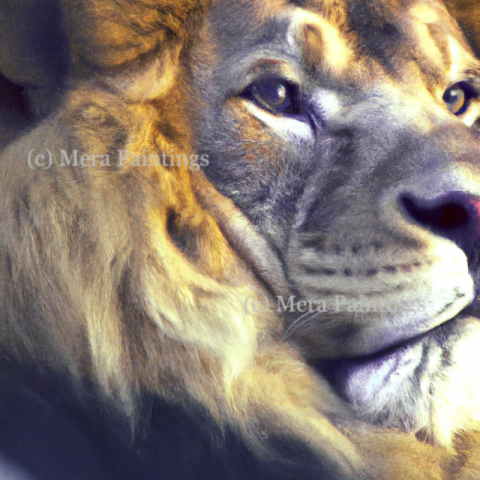 Lion eyes
