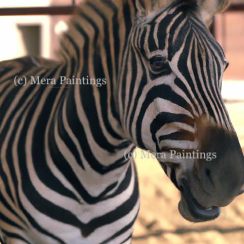 Zebra closeup