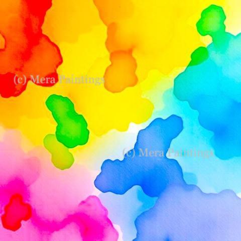 Let the watercolors flow and tell their story