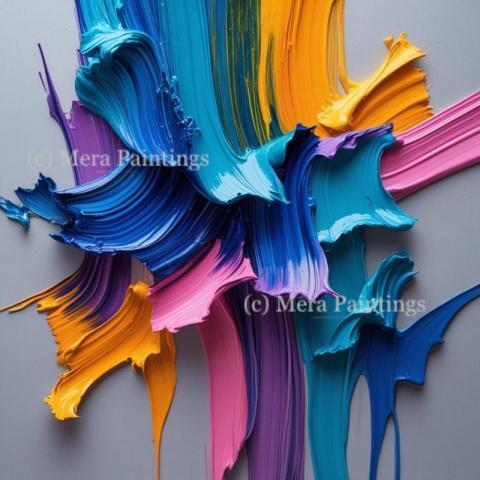 Abstract textured  painting