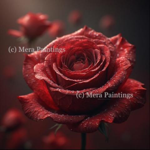 A single rose says more than a thousand words