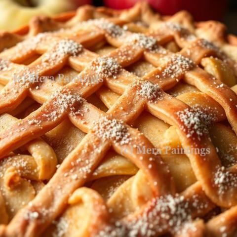 Happiness is a warm slice of apple pie