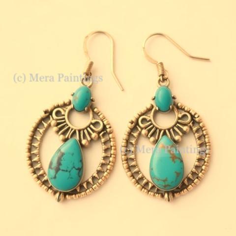 Turquoise ear rings
