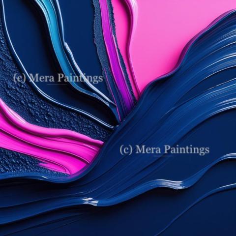 Vibes in pink and blue