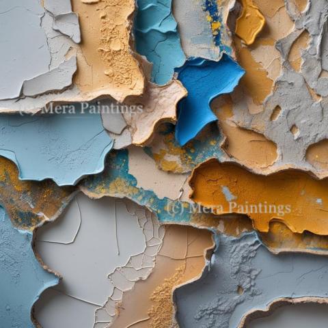 Abstract textured wall art