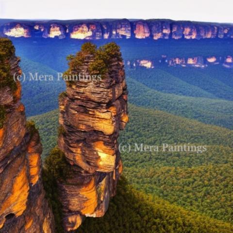 three sisters -rock formation