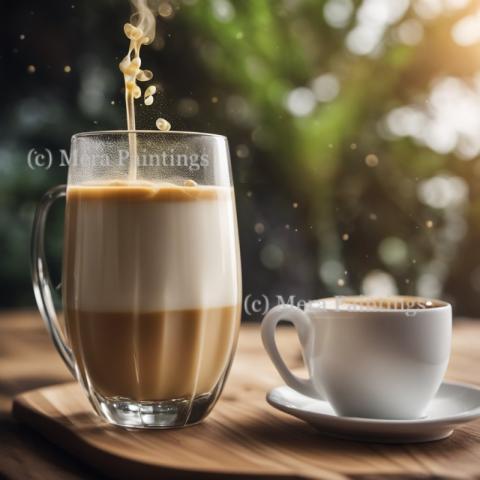 Banana milk coffee