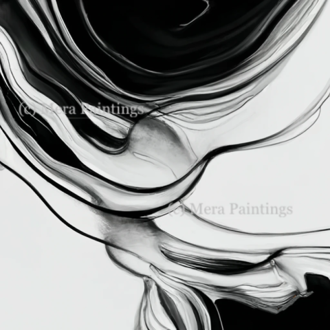 Black and white