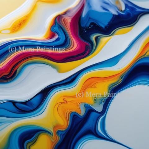 Abstract Fluid Art Painting