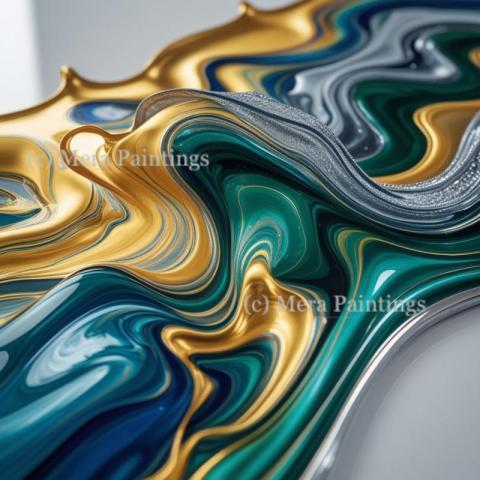 Abstract Fluid Art Painting