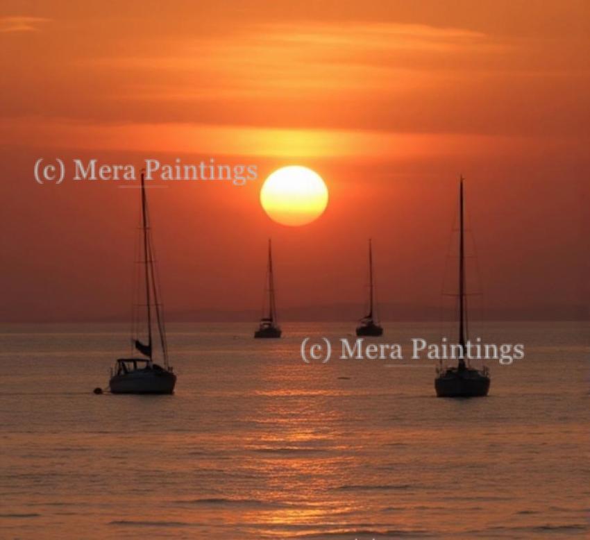 Boats at sea