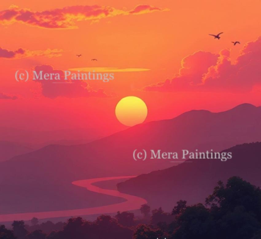 Colors paint the sky