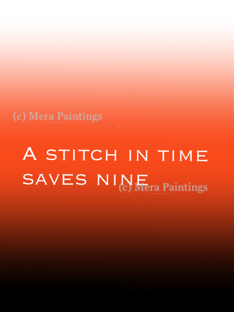 Stitch in time