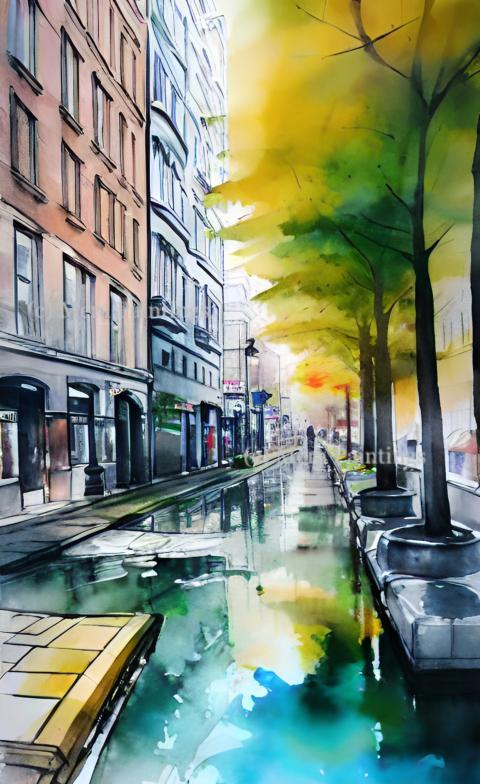 modern city