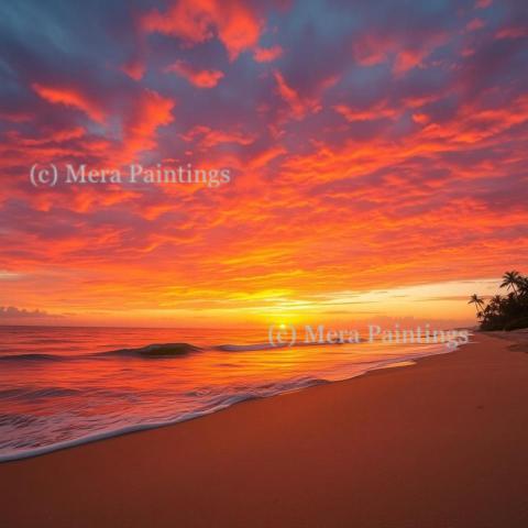Sky on fire