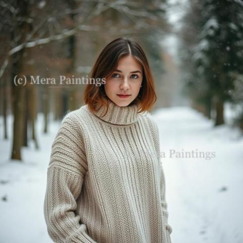 In the glow of the snow
